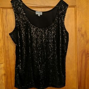 Sequin, polyester tank